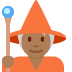 🧙🏾 mage: medium-dark skin tone display on Twitter